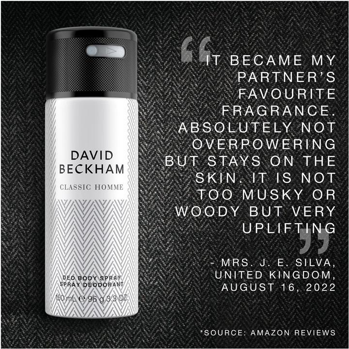 Produktbild David Beckham Classic Homme Deodorant - 150ml (Spray, 150 ml)