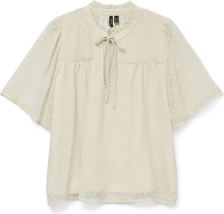 Image du produit Vero Moda Vmleah Ss Lace Top Wvn Ga Noos (M)