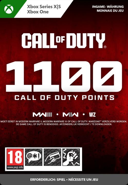 Produktbild Microsoft Xbox Call of Duty Points - 1,100 Download Code (1100 CHF)