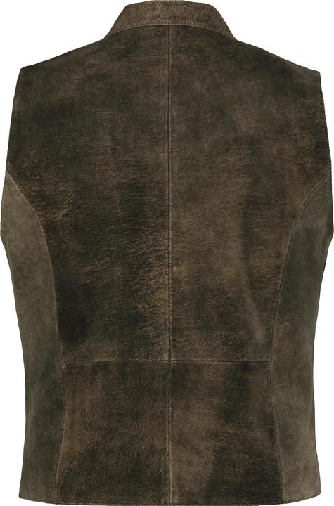 Immagine prodotto JP1880 Gilet in tradizionale stile Tracht di pelle scamosciata di capra con colletto alto (54)