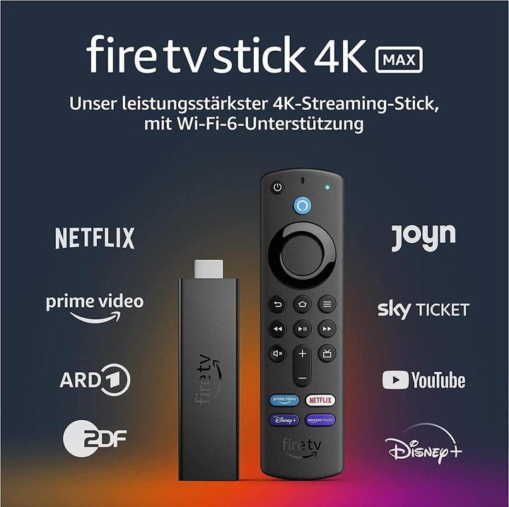 Immagine prodotto Amazon Fire TV Stick 4K Max (8 GB, Sistema operativo antincendio)