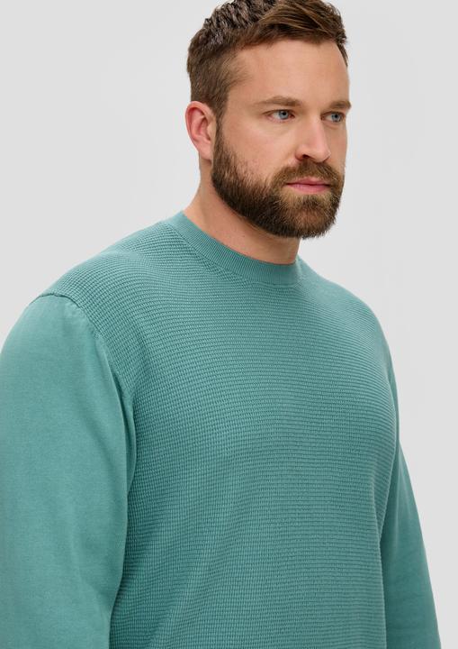 Immagine prodotto s.Oliver Strickpullover Strickpullover mit Waffelpiqué-Muster (5XL)