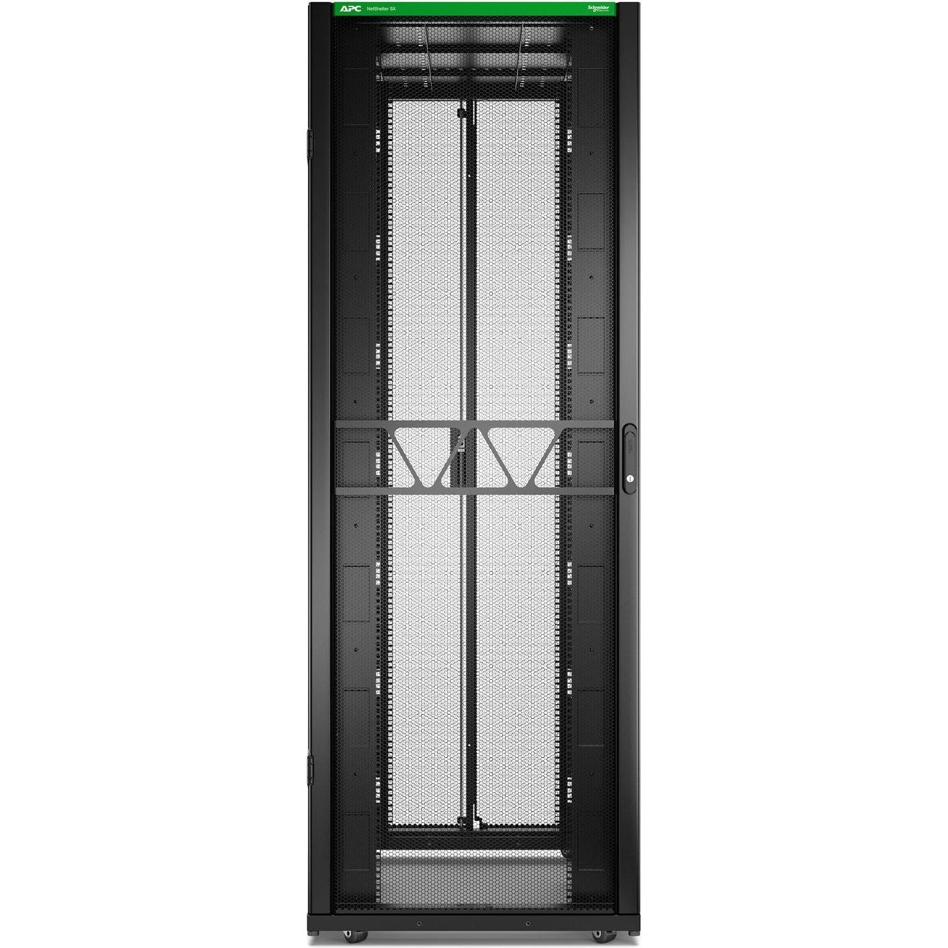 Thumbnail - APC NetShelter SX Server Rack Gen 2 48U 2258H x 800W x 1200D mm w/ Sides Black (48 HE, 19 Zoll Rack), Serverschrank, Sch...