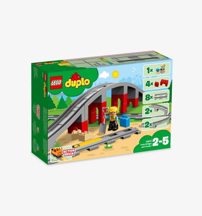 Actual product image LEGO Railway bridge and rails (10872)
