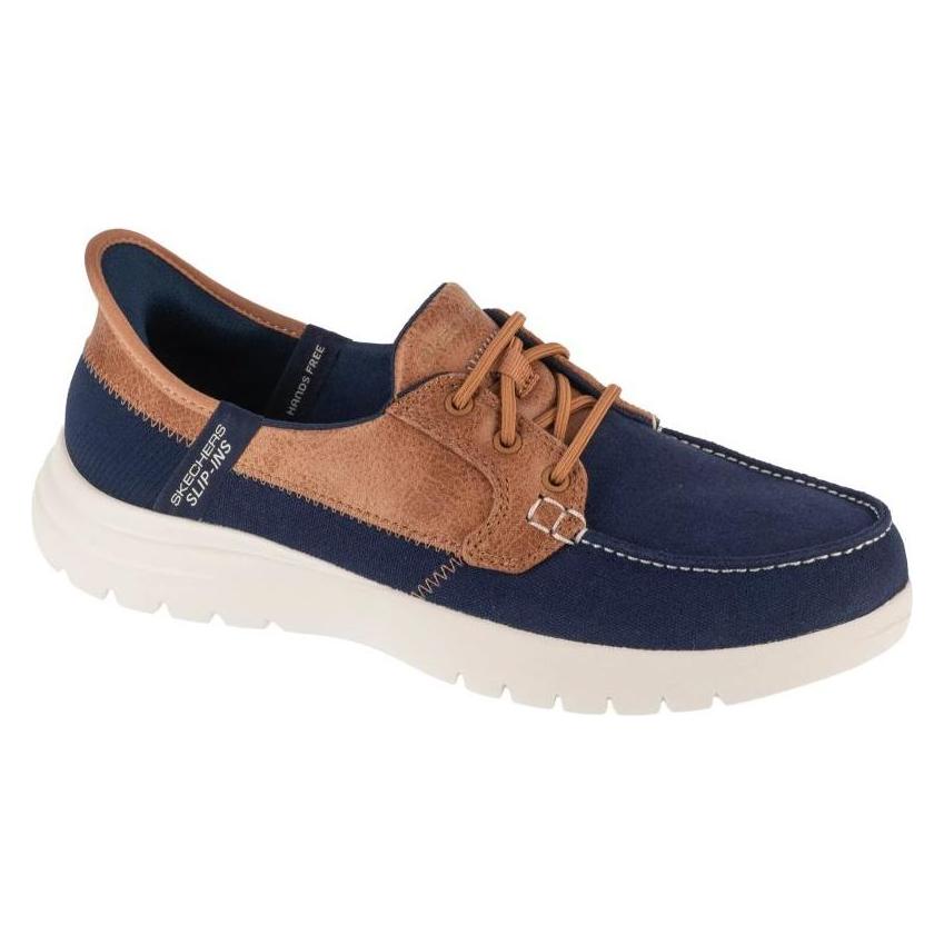 Skechers, Vrouwen, Sneakers, Slip-ins, On-The-Go Flex - Palmilla Marineblauw, Blauw, (37)