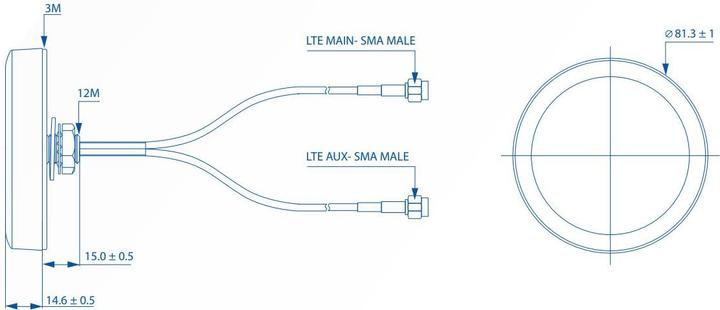 Immagine prodotto Teltonika Antenna - Telefono cellulare - 2.5 dBi (principale) (3G, GSM)
