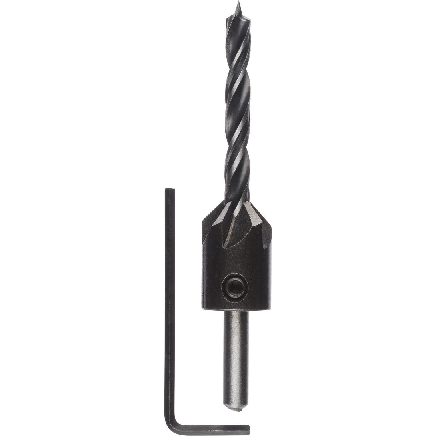Bosch Professional Zubehör, Bohrereinsatz, Holzspiralbohrer mit 90°-Senker, 6 mm, 16 mm (6 mm)