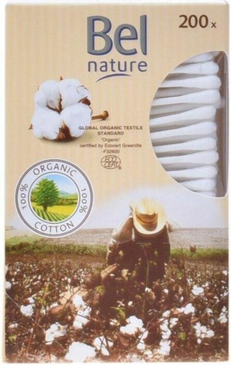 Actual product image Bel Cosmetic NATURE ECOCERT bastoncillos cartón algodón orgánico 200 pz