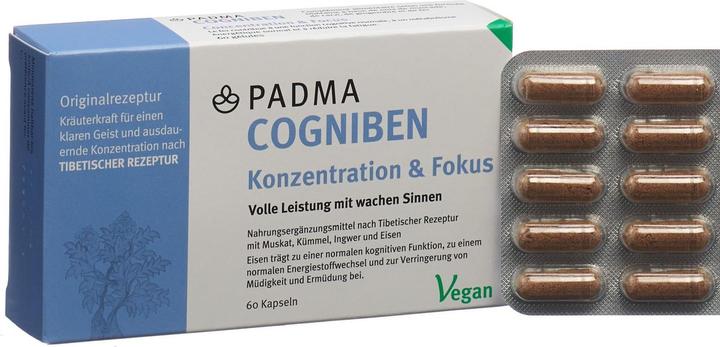 Image du produit Padma Cogniben (60 pièce(s), Capsules, 52 g)