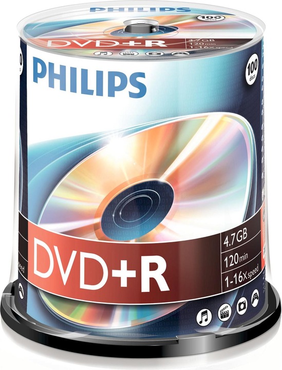 Philips 1x100 DVD+R 4,7GB 16x SP (100 x)