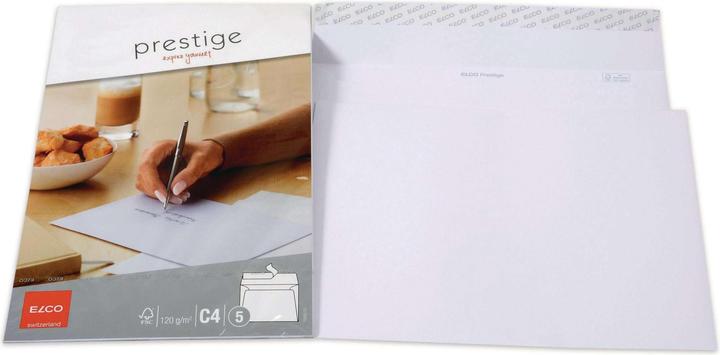 Actual product image Elco Prestige envelope, without window (C4, 5x)