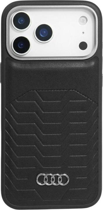 Actual product image Audi Case GT Synthetic Leather MagSafe for iPhone 17 Pro Max black (Apple iPhone 17 Pro Max)