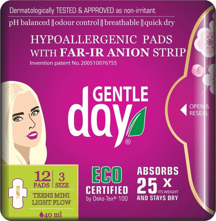 Immagine prodotto Gentle Day Mini assorbenti con cintura anionica (adolescente) 12 pezzi - giorno gentile (12 x)