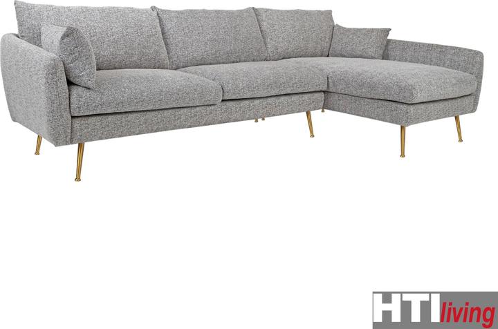 Produktbild HTI-Living Ecksofa Antonius Webstoff Grau rechts (Ecksofa)