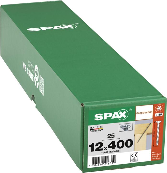 Image du produit Spax Senkkopf Fraesrippen T-Star Plus T50 Vollgewinde Cut Wirox (25 Vis par pièce)