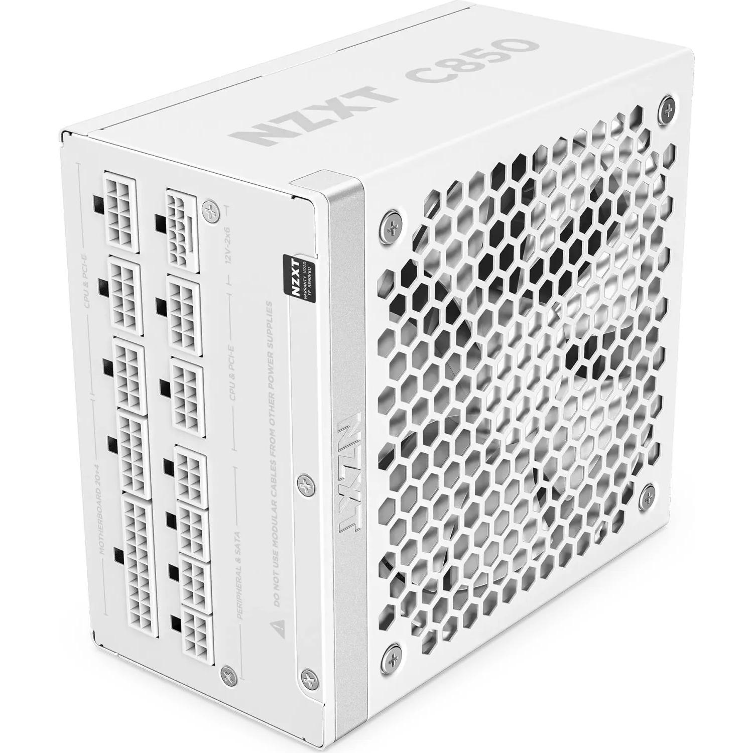NZXT PSU C-Series Gold 850W White ATX3.1 (850 W), PC Netzteil, Weiss