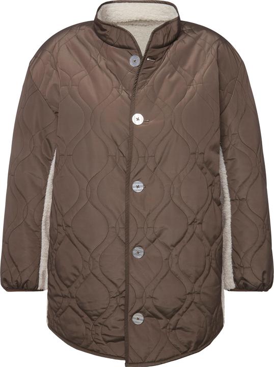 Produktbild Ulla Popken Wendejacke, Stepp/Teddyfleece, Stekragen, recycelt (46, 48)