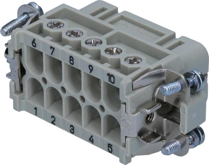 Immagine prodotto Kalitec Harting 09200102812 Han A Connettore a spina, presa diritta, 10 contatti, 2 file, montaggio a