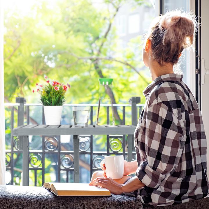 Actual product image Relaxdays Folding balcony-table (70 cm)