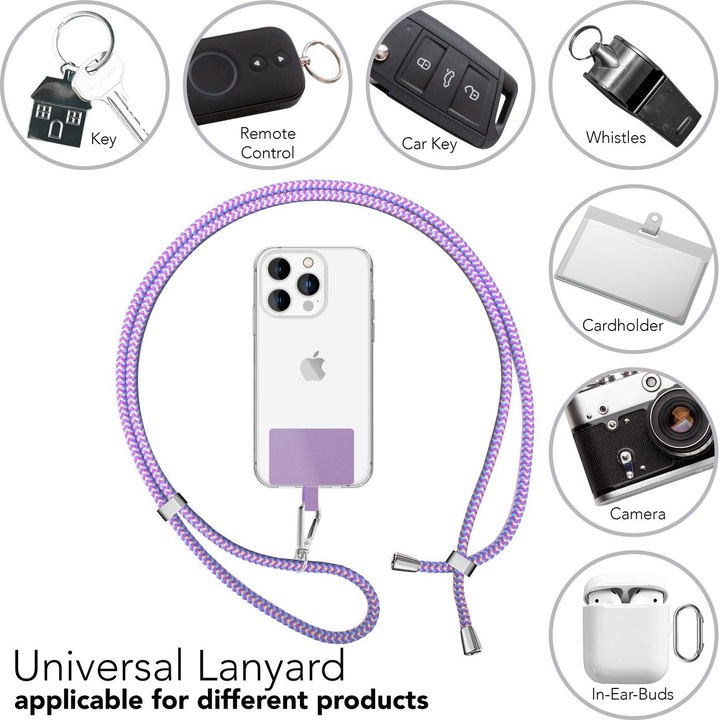 Productafbeelding Nalia Universele mobiele telefoonketting met pad