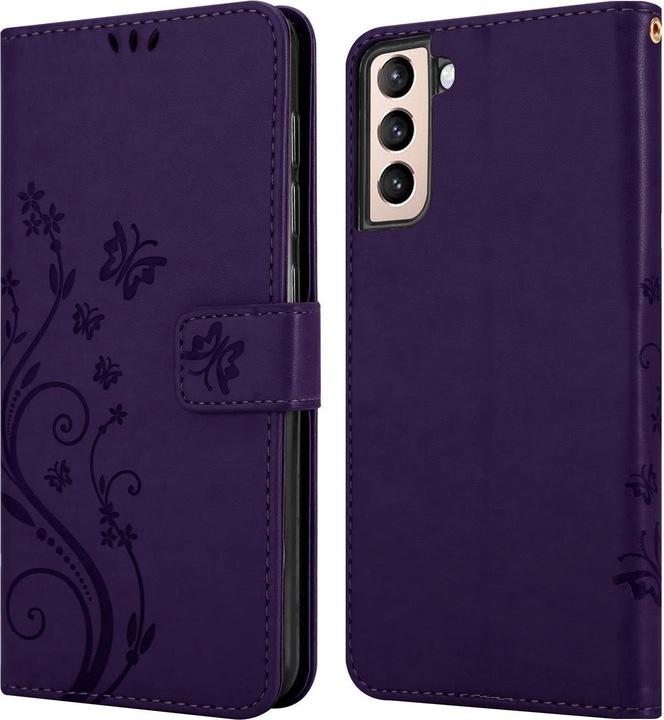 Actual product image Cadorabo Flower Book cover (Samsung Galaxy S21 5G)
