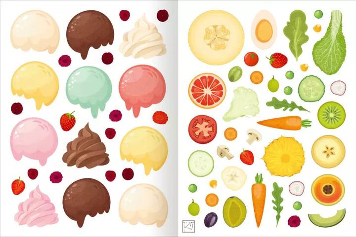 Immagine prodotto Primi adesivi - Cibo preferito