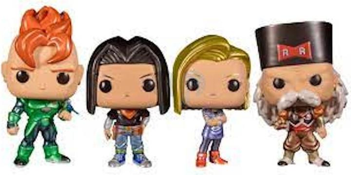 Actual product image Funko POP! Dragon Ball Z Android 16/17/18 / Dr. Gero 4PK