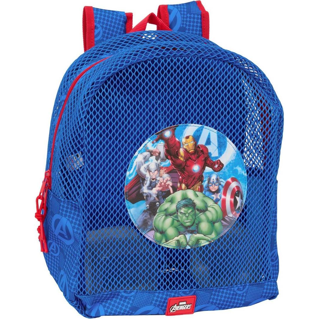 Marvel, Borsa scuola materna, The Avengers Strandrucksack Blau 30,5 X 24 X 18 Cm Für Kinder, Blu