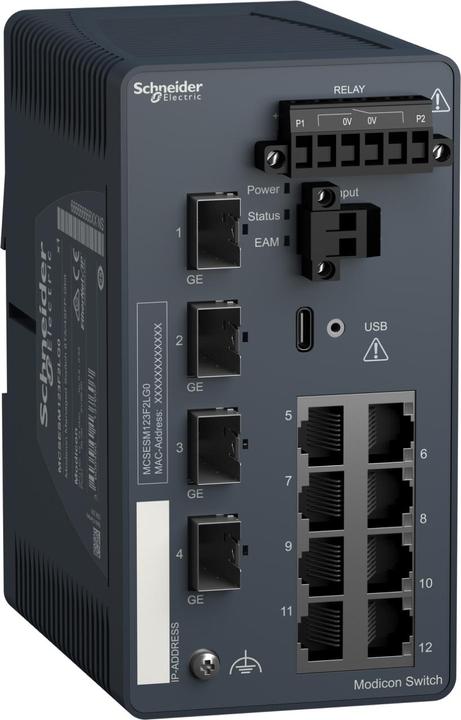Schneider Electric MCSESM123F2LG0 (12 ports)