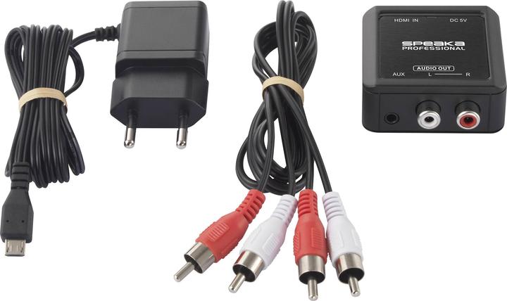 Actual product image SpeaKa Professional HDMI to stereo adapter