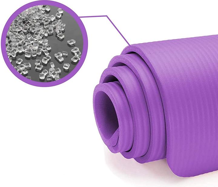 Immagine prodotto Stride Fitness Yogamatte Pilates Gymnastikmatte Lila 183x61x1cm (10 mm)