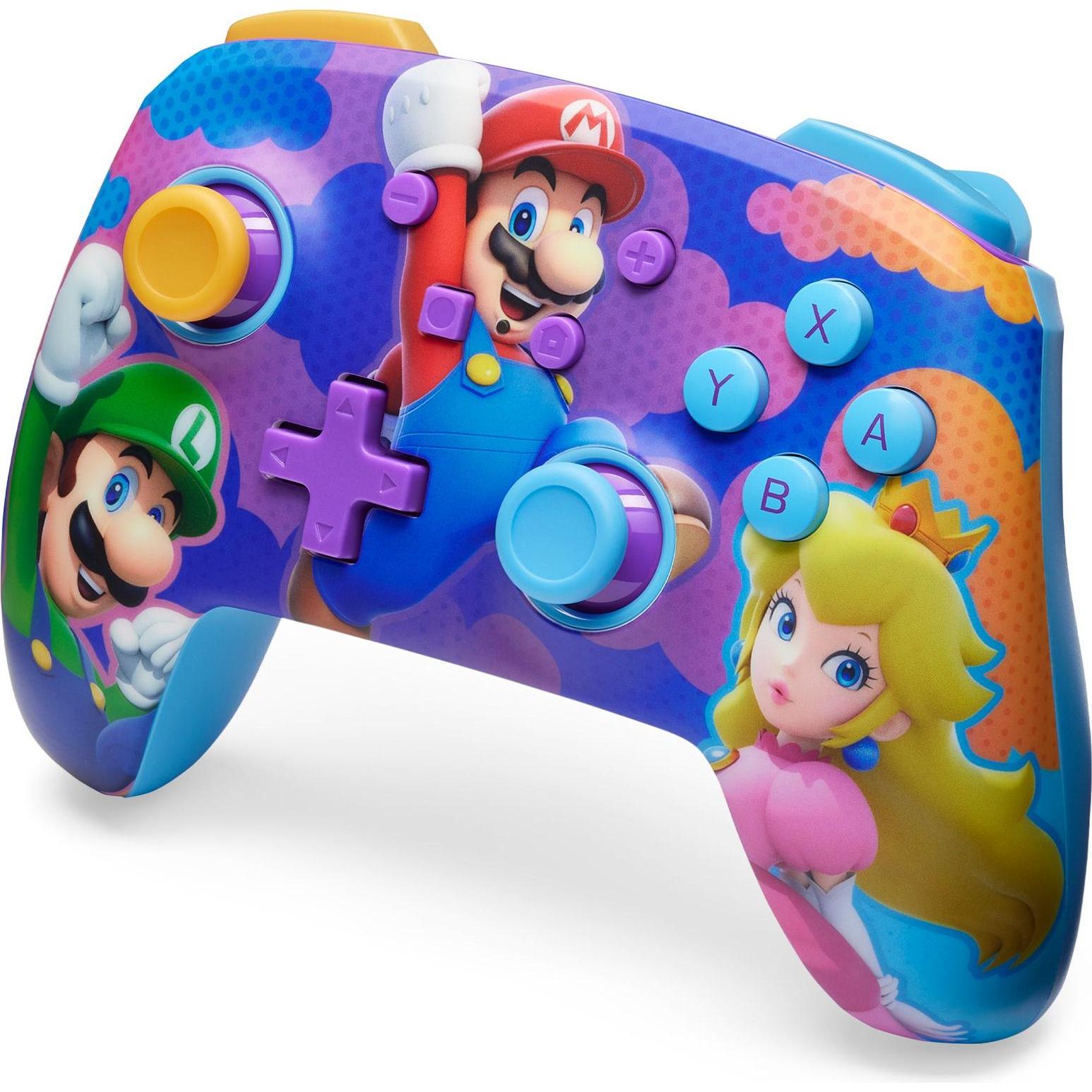 PowerA Enhanced Wireless Controller - Colour Splash Heroes (Switch OLED, Switch Lite, Switch), Controller gaming, Multicolore