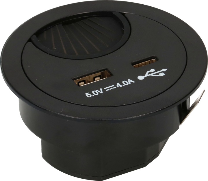 Image du produit Max Hauri Office Line Passage de câbles avec USB/A et USB/C Charger