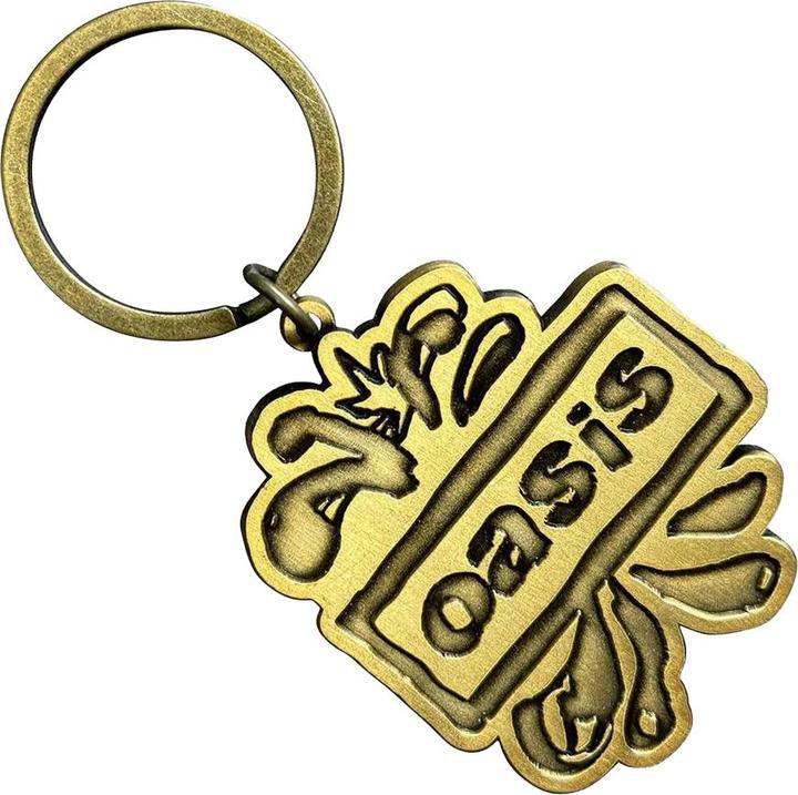 Actual product image Oasis Gold Logo Keyring