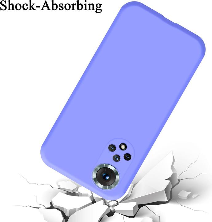 Actual product image Cadorabo Bumper Case for Honor 50 / Huawei NOVA 9 TPU Liquid Silicone Cover for Honor 50 / Huawei NOVA 9 (Huawei Nova 9, LG K50)