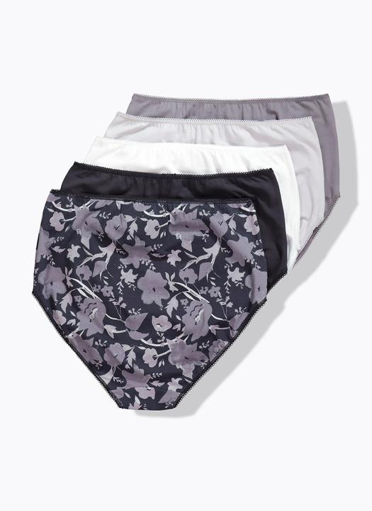 Produktbild Ulla Popken Maxislips, 5er-Pack, Muster/verschiedene Farben (46, 48)