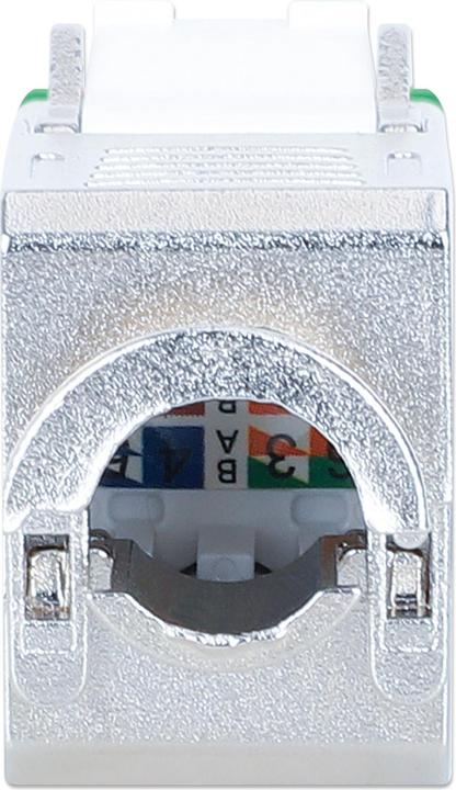Image du produit Intellinet Module Keystone Cat6a 10G Slimline, blindé et sans outil, vert (Module Keystone)