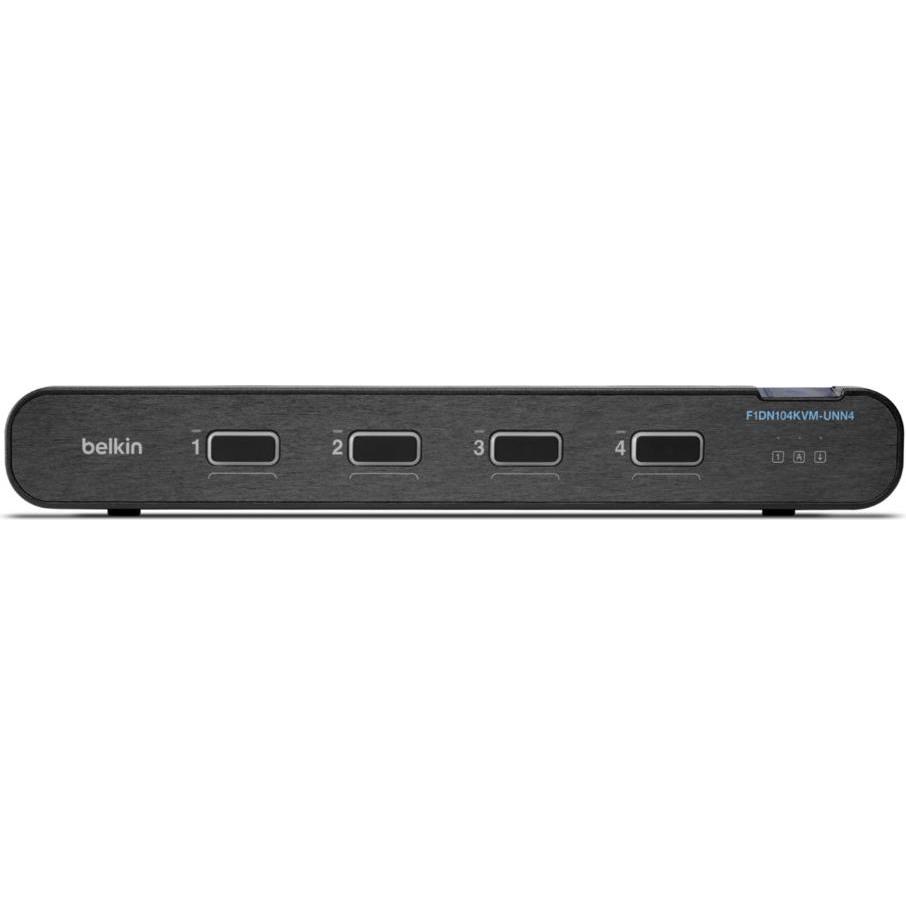 Thumbnail - Belkin F1DN104KVM-UNN4, 3840 x 2160 Pixel, 4K Ultra HD, Schwarz, KVM Switch, Schwarz