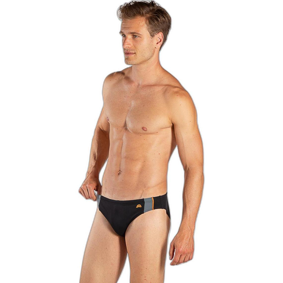 Thumbnail - Aquarapid, Herren, Badeanzug, badeslip persy, Schwarz, (52)