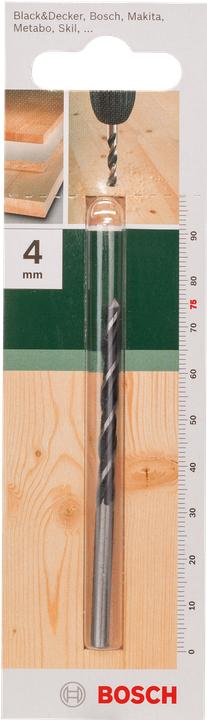 Produktbild Bosch Zubehör Holzspiralbohrer D= 4,0 mm L= 75 mm (4 mm)