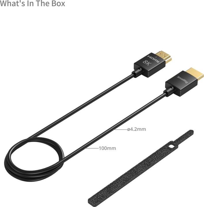 Actual product image SmallRig Kabel 8K Data HDMI - HDMI, 1 m (1 m)