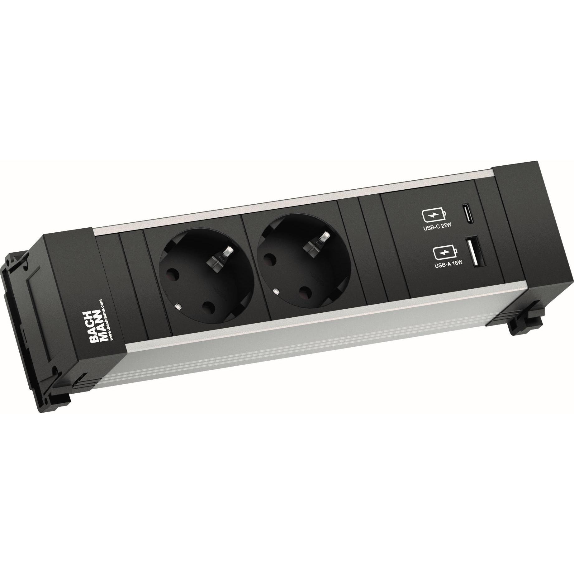 Bachmann, Steckdosenleiste, 916501 (3 x, CEE 7/3, 0.20 m)