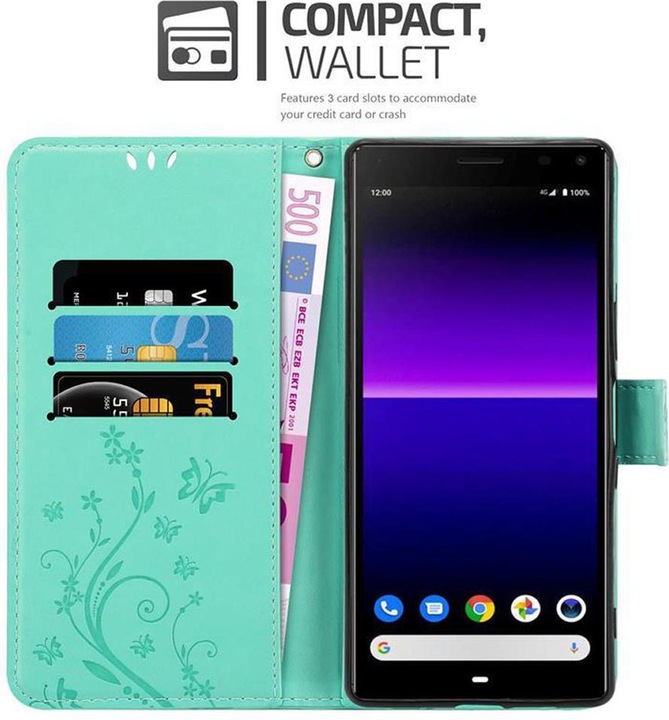 Produktbild Cadorabo Flower Book Cover (Sony Xperia 8)