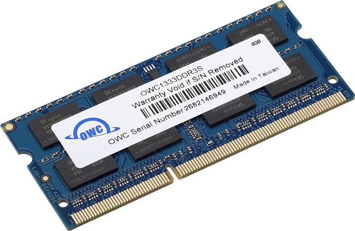 OWC 8.0GB PC3-10600 DDR3 1333MHz SO-DIMM 204 Pin CL9 SO-DIMM Memory Module (1 x 8GB, 1333 MHz, DDR3-RAM, SO-DIMM)