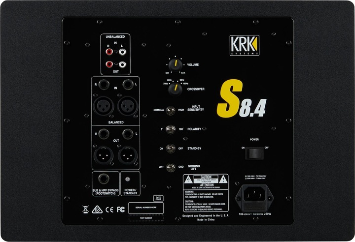 Actual product image KRK S8.4 (Subwoofer active, 1 pc., 1x 109 W)