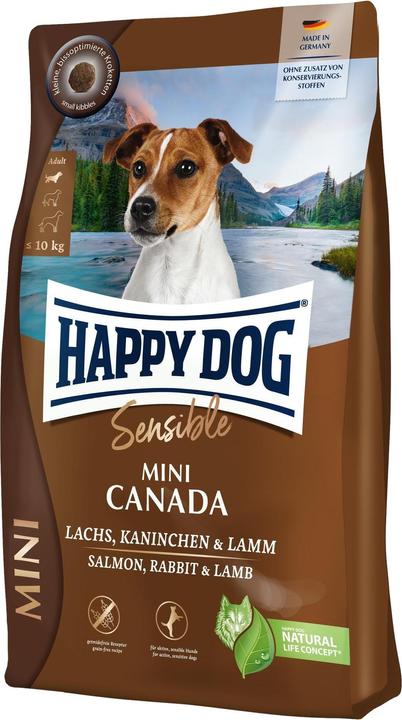 Produktbild Happy Dog Trockenfutter Sensible Mini Canada, 4 kg (Adult, 1 Stk., 4000 g)