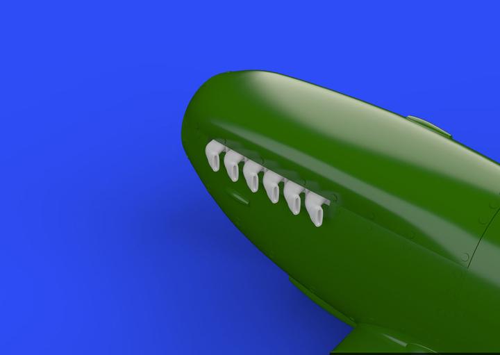 Actual product image Eduard Spitfire exhaust stacks-fishtail f.Eduar