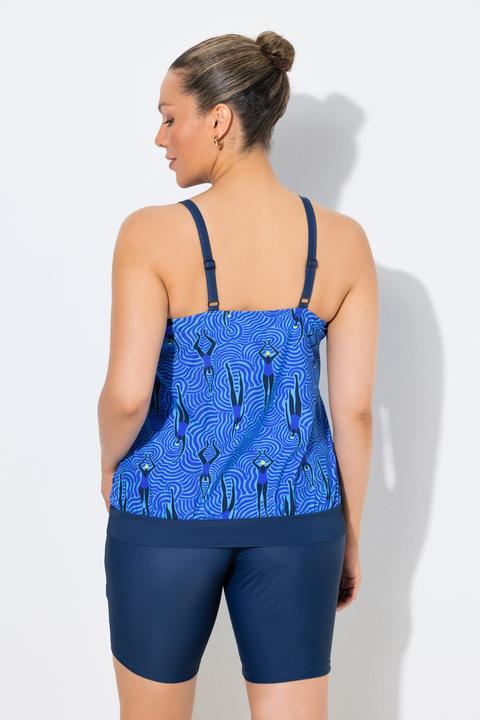 Actual product image Ulla Popken Wave Print Tankini Set (54, 56)