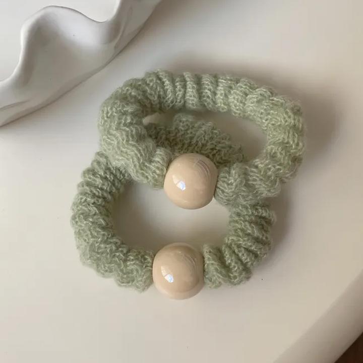 Immagine prodotto Avizar Haargummi mit gestricktem Perlenbesatz Astrid (Elastico per capelli)