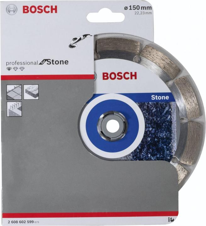 Produktbild Bosch Professional Zubehör Diamanttrennscheibe Standard for Stone, 150 x 22,23 x 2 x 10 mm